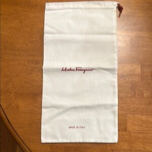 Salvatore Ferragamo White Dust Bag